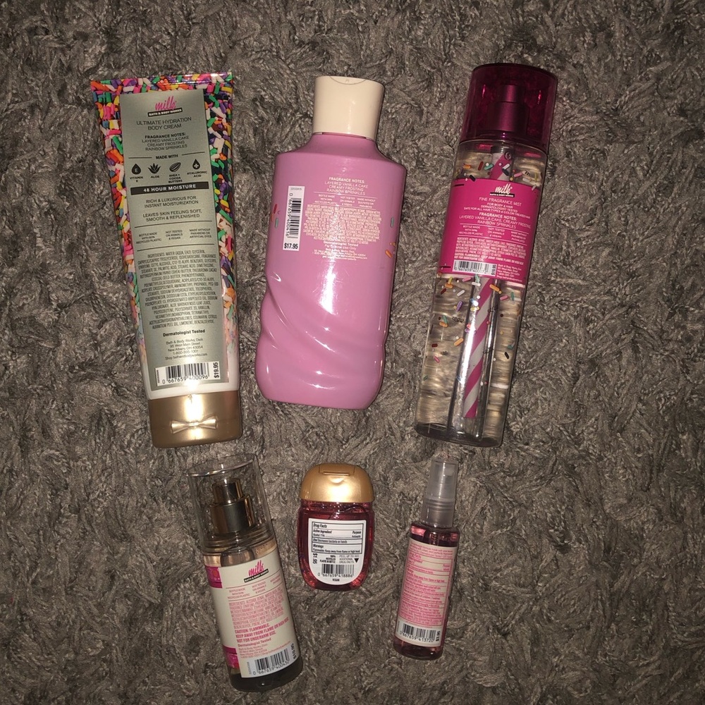 Bath & Body Works Milk Bar Birthday Cake Lot, New - Picture 6 of 14